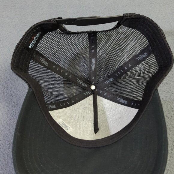 Sitka Hat Men's OS Adjustable Black Mid Pro Trucker Snapback Hunting Outdoor - Picture 7 of 10